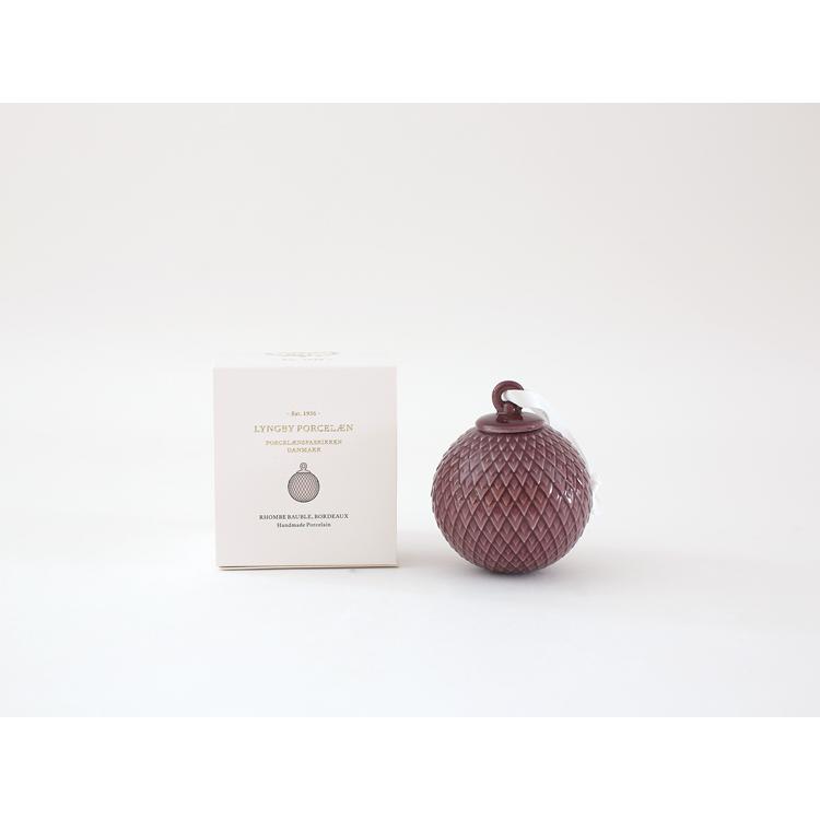 【LYNGBY PORCELAIN】 RHOMBE BAUBLES (bordeaux) リュンビューポーセリン ツリー オーナメント 装飾 i-21775 |  | 05