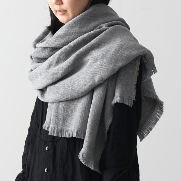 【kontex】 COTTON&WOOL　BLANKET（コットンウールブランケット） グレー 今治  21787 | kontex