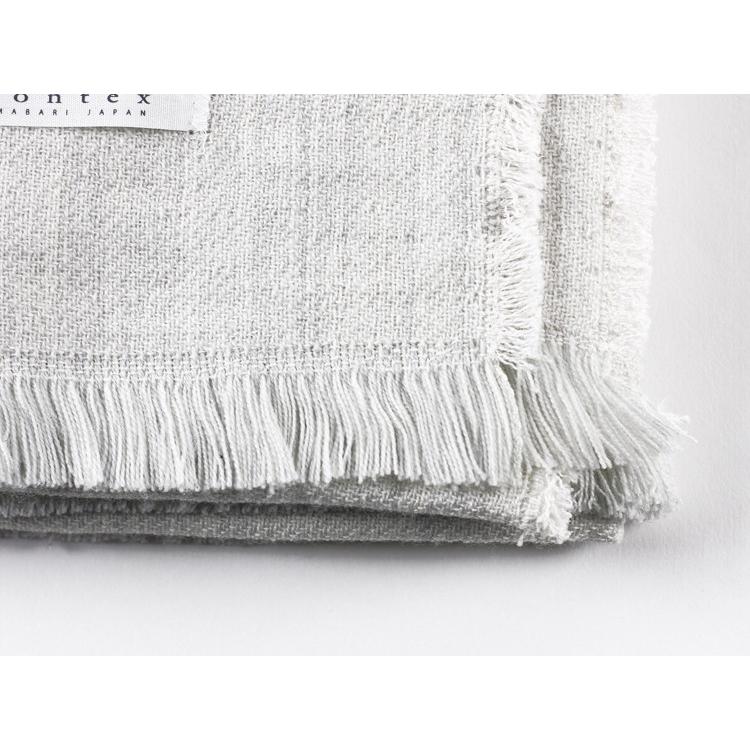 【kontex】 COTTON&WOOL　BLANKET（コットンウールブランケット） アイスグレー 今治 21789 | kontex | 03