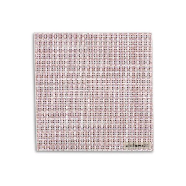 【chilewich】 チルウィッチMINI Basketweave COASTER (033:Blush) 【メール便配送 可 】30329 | chilewich