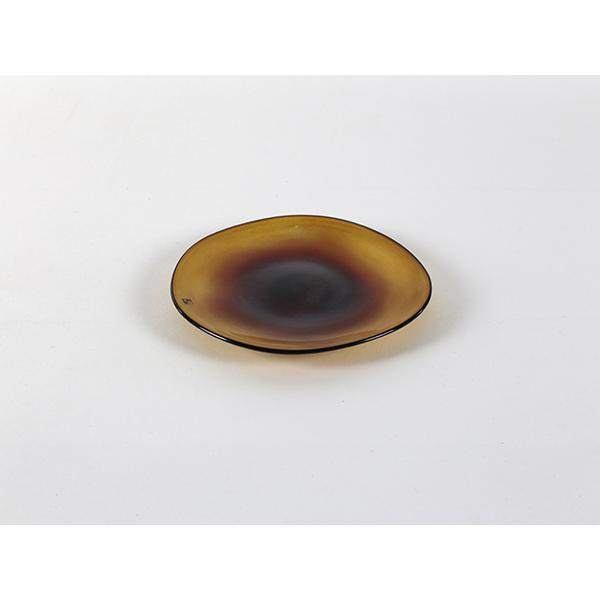 fresco kasumi plate ( SS / brownyellow ) プレート 辻野剛 吹き