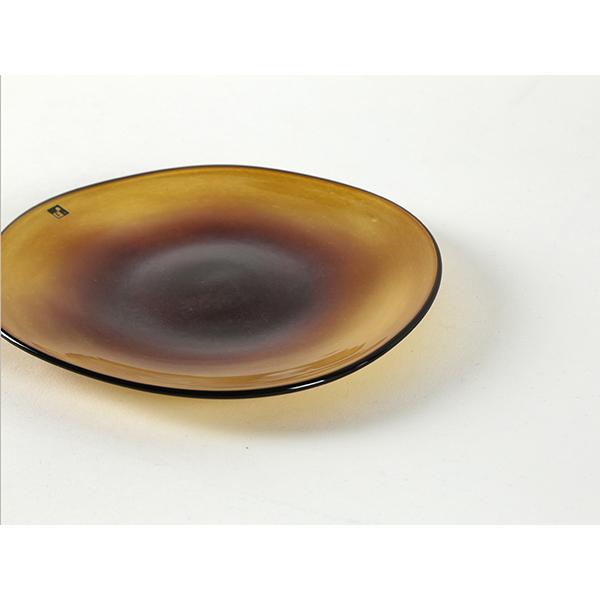 fresco kasumi plate ( SS / brownyellow ) プレート 辻野剛 吹き