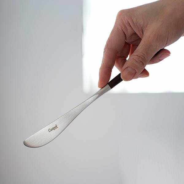 Cutipol MIO ディナーナイフ ブラック / シルバー ナイフ CT-MIO-F-03 カトラリー クチポール ミオ 正規品 i-31960 | Cutipol