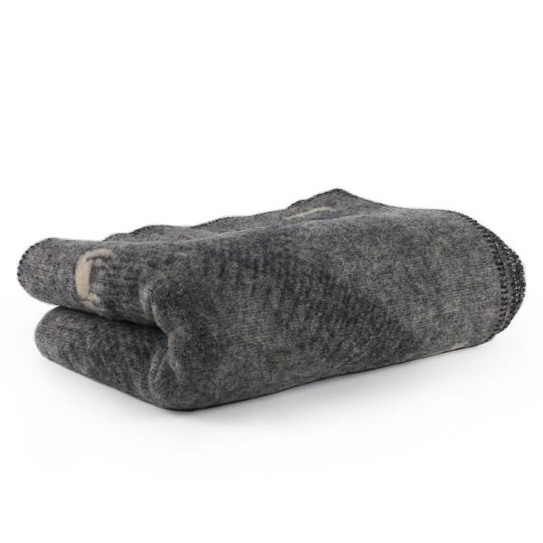 【正規取扱店】KLIPPAN クリッパン ウールシングルブランケット HORSES ON THE HILL(SIZE:1300mm×1800mm/グレー) KP891810 | KLIPPAN