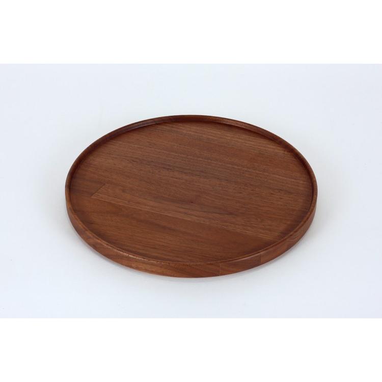 【HASAMI PORCELAIN】ウッデントレイ HPWN026 (φ25.5cm ウォルナット) 食器 波佐見焼 ハサミポーセリン  26537 | HASAMI PORCELAIN | 01