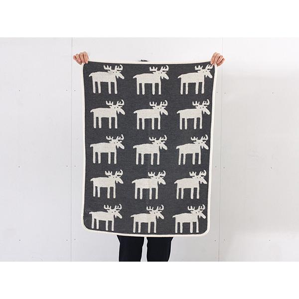 【正規取扱店】KLIPPAN シュニールコットンミニブランケット ムース(SIZE:約70cm×90cm/ダークグレー) KP112121 29706 | KLIPPAN | 05