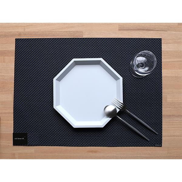 ※在庫限り Chilewich チルウィッチ Basketweave RECTANGLE (046:Navy) ランチョンマット i-25749 | chilewich | 03