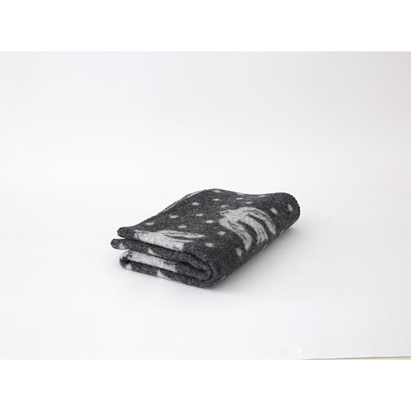 【正規取扱店】KLIPPAN2021aw ウールミニブランケット birds in the snow(SIZE:65×90cm/ダークグレー) kp892147【ミナ・ペルホネン 皆川明 】 24778 | KLIPPAN | 01