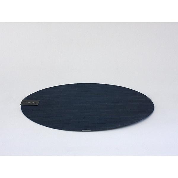 ※在庫限り Chilewich チルウィッチ Bamboo ROUND (028:Lapis) ランチ ョンマット i-25747 | chilewich | 01