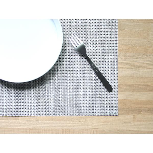 Chilewich チルウィッチ Basketweave RECTANGLE (042:White/Silver) i-25757 | chilewich | 04