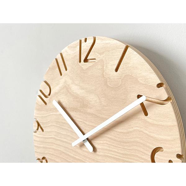 Lemnos CARVED WOOD BIRCH (SIZE:L) NTL16-05 レムノス 壁掛時計 i-32233 | Lemnos | 03