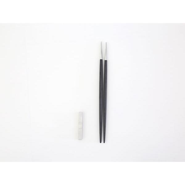 【Cutipol】GOA お箸セット 1膳 ブラックシルバー CT-GO-29-F カトラリー クチポール ゴア 31927 | Cutipol | 02