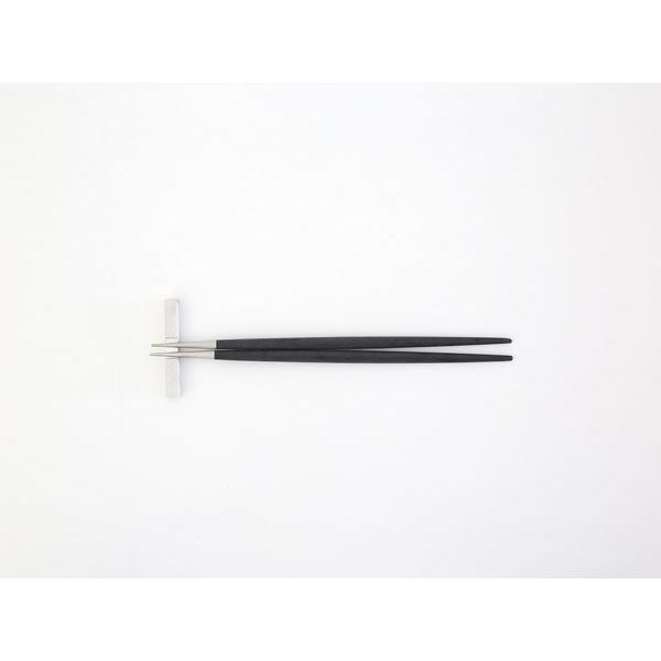 【Cutipol】GOA お箸セット 1膳 ブラックシルバー CT-GO-29-F カトラリー クチポール ゴア 31927 | Cutipol | 03