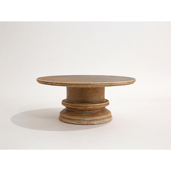 【MISHIM POTTERY CREATION】fractal cakestand (size:L sabi) かいらぎ 美濃焼 i-32083 |  | 01