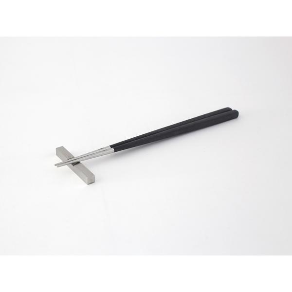 【Cutipol】KUBE お箸セット 1膳 ブラックシルバー CT-KU-F-39 カトラリー クチポール キューブ 31926 | Cutipol | 06