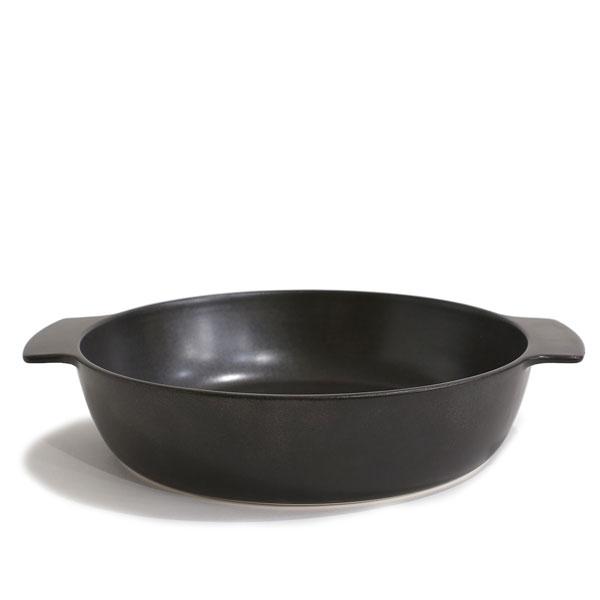 【ARITA JIKI】 pot dish (L) black 耐熱皿 直火対応食器 i-29537 | 