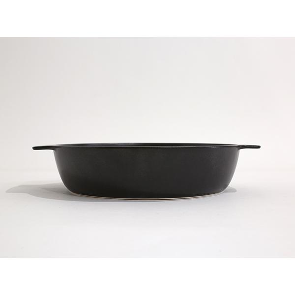 【ARITA JIKI】 pot dish (L) black 耐熱皿 直火対応食器 i-29537 |  | 02