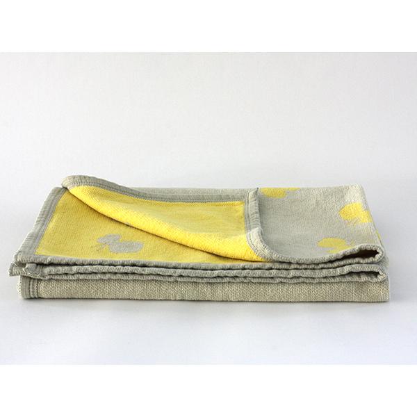 【正規取扱店】KLIPPAN シュニールコットン ハーフブランケット CHOUCHO(SIZE:約90cm×140cm/オリーブイエロー) KP892139 29687 | KLIPPAN | 03