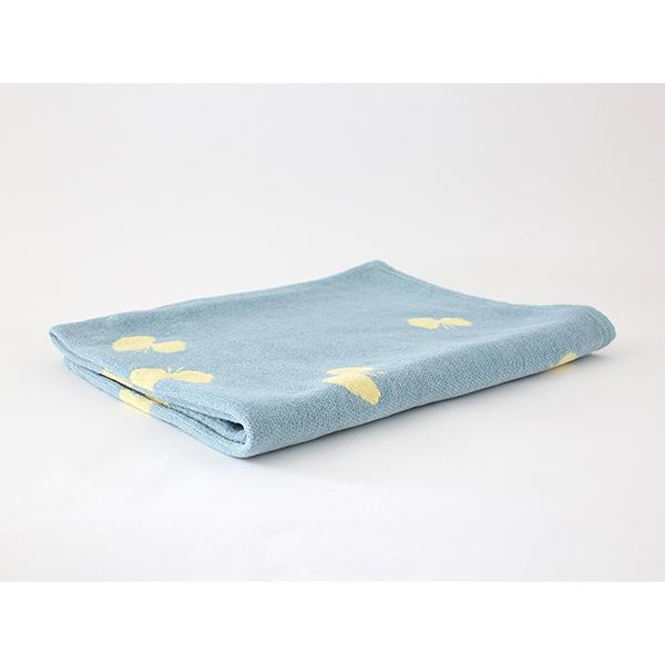 【正規取扱店】KLIPPAN シュニールコットン ハーフブランケット CHOUCHO(SIZE:約90cm×140cm/ブルーイエロー) KP892308 29688 | KLIPPAN | 01