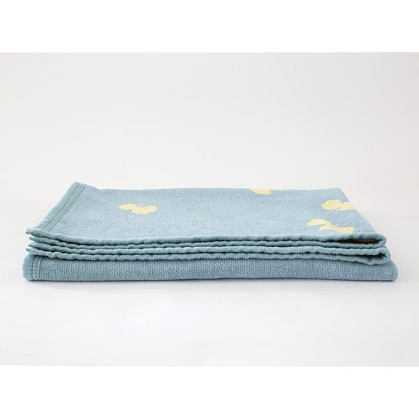 【正規取扱店】KLIPPAN シュニールコットン ハーフブランケット CHOUCHO(SIZE:約90cm×140cm/ブルーイエロー) KP892308 29688 | KLIPPAN | 02