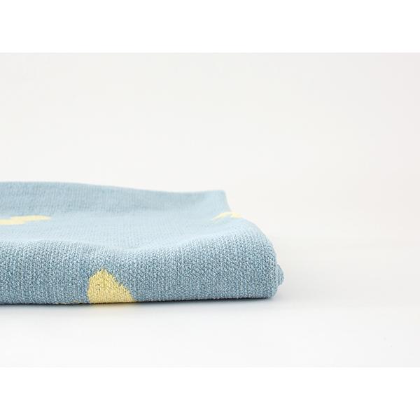 【正規取扱店】KLIPPAN シュニールコットン ハーフブランケット CHOUCHO(SIZE:約90cm×140cm/ブルーイエロー) KP892308 29688 | KLIPPAN | 04