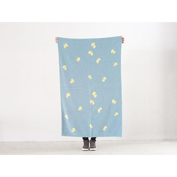 【正規取扱店】KLIPPAN シュニールコットン ハーフブランケット CHOUCHO(SIZE:約90cm×140cm/ブルーイエロー) KP892308 29688 | KLIPPAN | 06