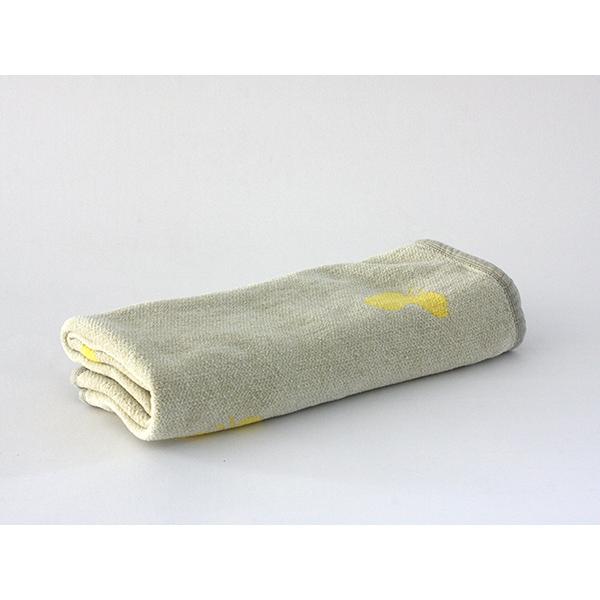 【正規取扱店】KLIPPAN シュニールコットン ミニブランケット CHOUCHO(SIZE:約70cm×90cm/オリーブイエロー) KP892140 29692 | KLIPPAN | 01