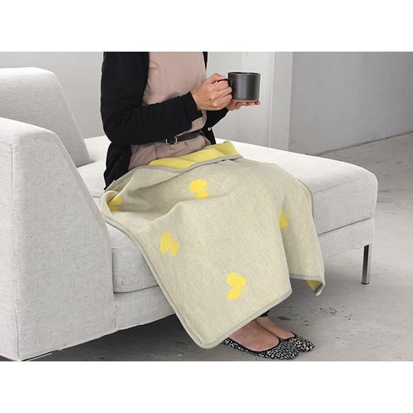 【正規取扱店】KLIPPAN シュニールコットン ミニブランケット CHOUCHO(SIZE:約70cm×90cm/オリーブイエロー) KP892140 29692 | KLIPPAN | 06