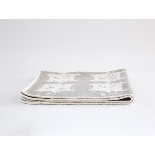 【正規取扱店】KLIPPAN シュニールコットン ミニブランケット ボブキャット(SIZE:約70cm×90cm/グレー) KP253803 29709 | KLIPPAN | 02