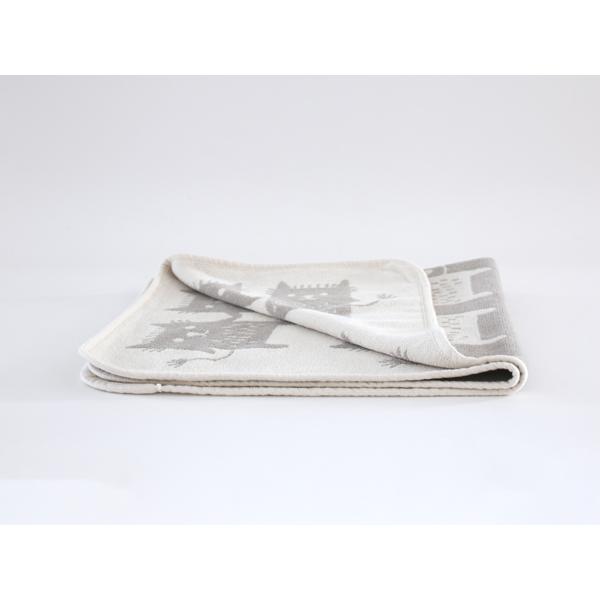 【正規取扱店】KLIPPAN シュニールコットン ミニブランケット ボブキャット(SIZE:約70cm×90cm/グレー) KP253803 29709 | KLIPPAN | 03