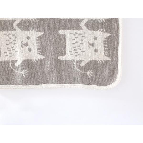 【正規取扱店】KLIPPAN シュニールコットン ミニブランケット ボブキャット(SIZE:約70cm×90cm/グレー) KP253803 29709 | KLIPPAN | 05