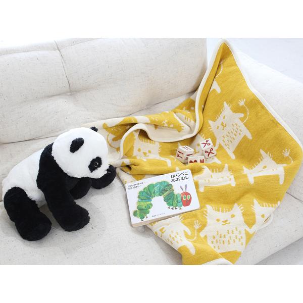 【正規取扱店】KLIPPAN シュニールコットン ミニブランケット ボブキャット(SIZE:約70cm×90cm/イエロー) KP253801 29710 | KLIPPAN | 08