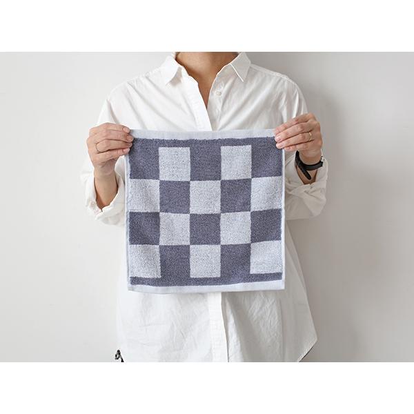 HAY Check Wash Cloth  (Steel blue) AE737-E152-AP22 ハンカチ タオル i-32985 | HAY | 05