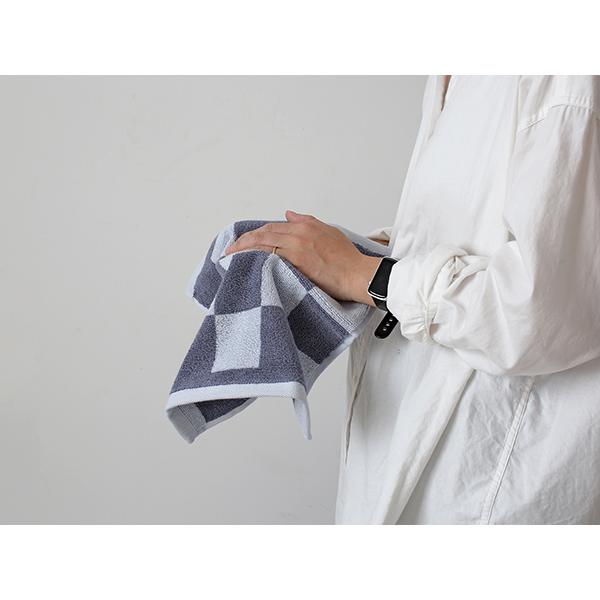 HAY Check Wash Cloth  (Steel blue) AE737-E152-AP22 ハンカチ タオル i-32985 | HAY | 06