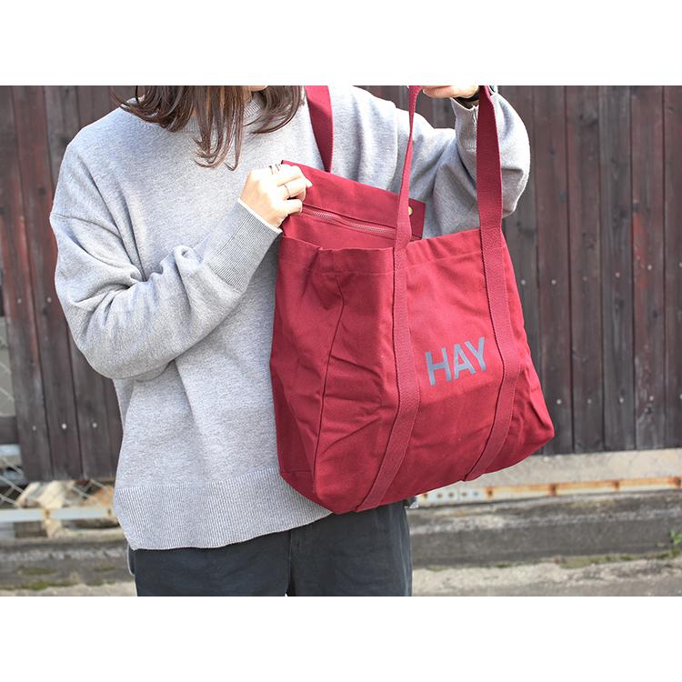 正規取扱店 HAY Shopper Bag Medium Burgundy ヘイバッグ i-34069 | HAY | 07