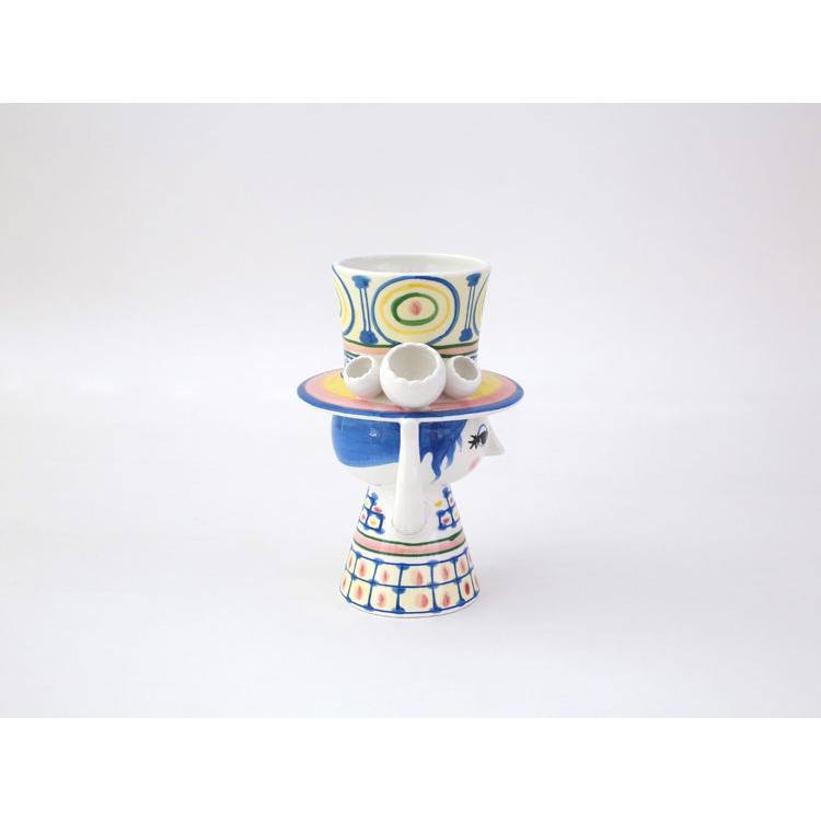 BJORN WIINBLAD エヴァ LADY WITH HAT フラワーベース ブルー 花瓶 ビヨンヴィンブラッド i-32052 |  | 02