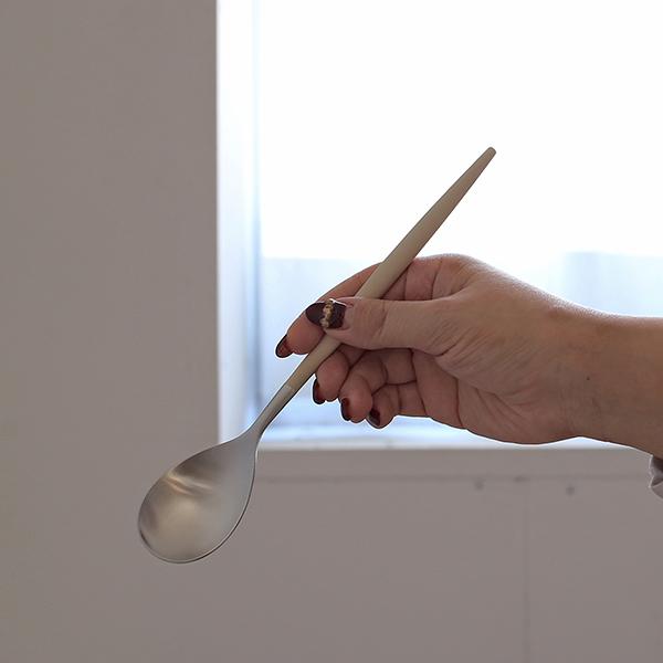 【Cutipol】MIO テーブルスプーン(アイボリーシルバー)CT-MII-F-05 カトラリー クチポール ミオ i-34040 | Cutipol