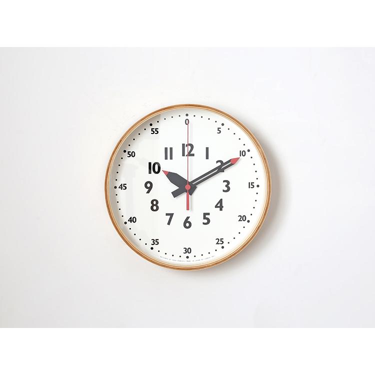Lemnos fun pun clock φ25.4  (ナチュラル) YD14-08 S NT レムノス 壁掛時計 i-34328 | Lemnos | 01