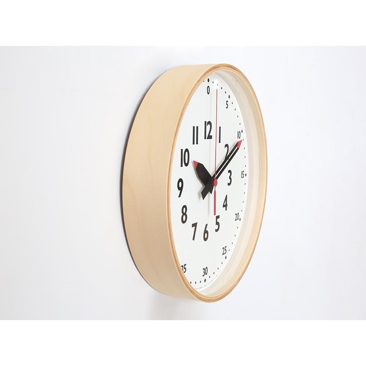 Lemnos fun pun clock φ25.4  (ナチュラル) YD14-08 S NT レムノス 壁掛時計 i-34328 | Lemnos | 02
