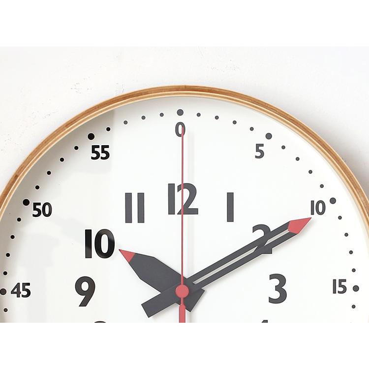 Lemnos fun pun clock φ25.4  (ナチュラル) YD14-08 S NT レムノス 壁掛時計 i-34328 | Lemnos | 03