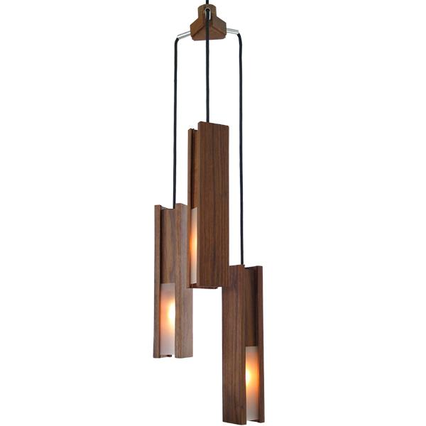 2are3  pharos pendant lamp3連 ペンダントランプ ウォールナット 丹羽望 受注生産品 29080 | 