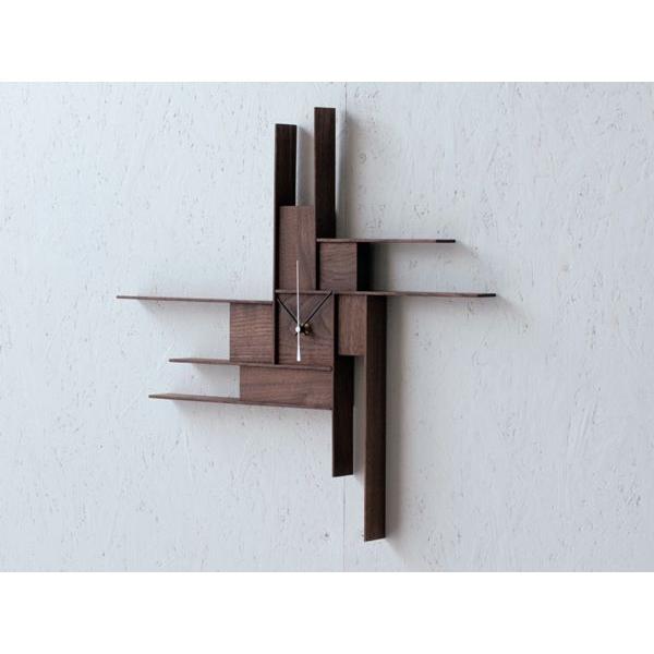 2are3 KAY6 WALNUT×1.3 (ウォールナット エスプリ別注モデル) 壁掛時計 丹羽望 受注生産品 29076 |  | 01