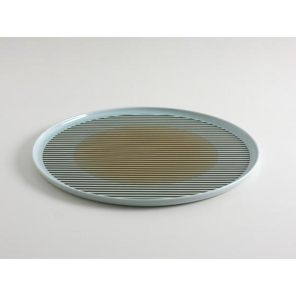 1616/ arita japan S&BフラットプレートXL（グリーンストライプ） 食器 有田焼 イチロクイチロクアリタ i-13393 | 1616 / arita japan | 01