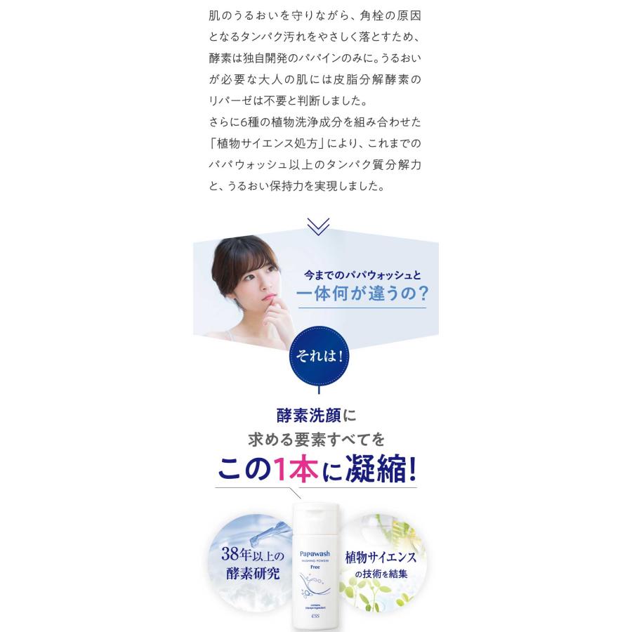 パパウォッシュ 酵素パウダーパパウォッシュ フリー 詰替え用（袋 