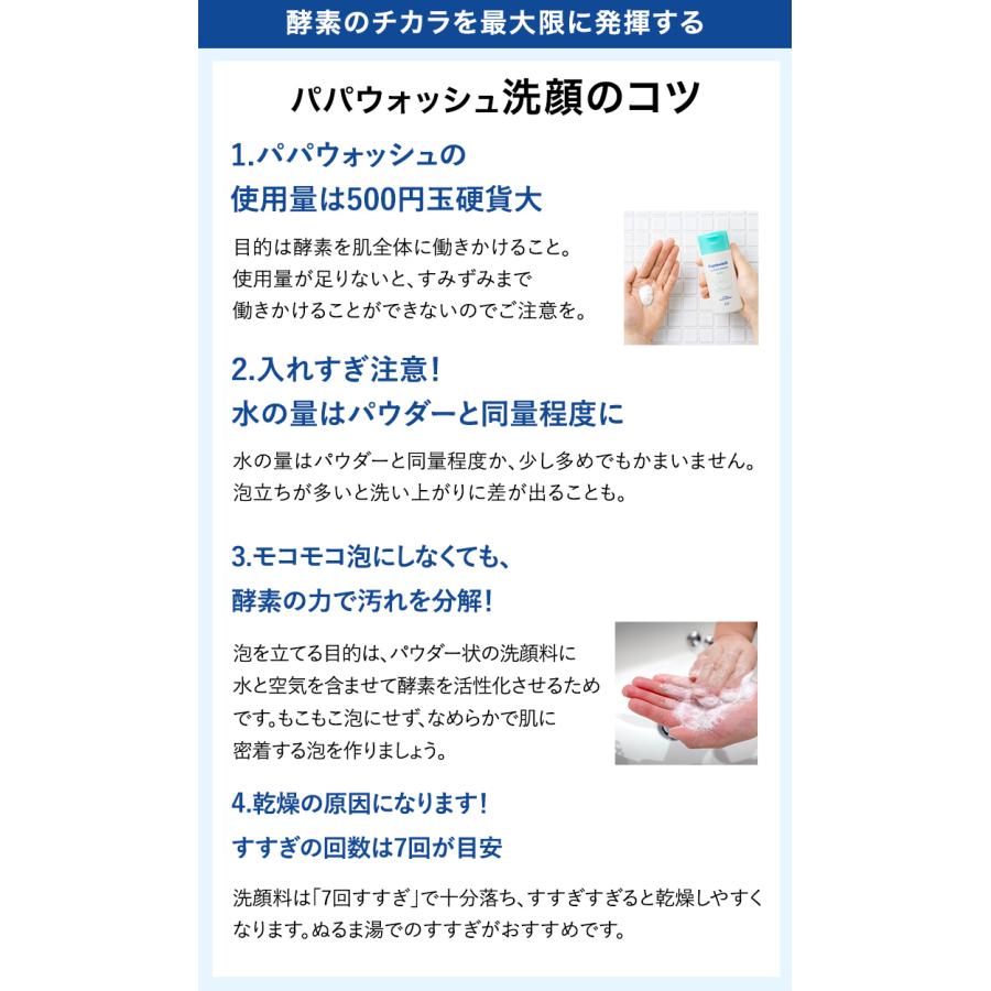 パパウォッシュ 酵素パウダー ベーシック 60g ( 2ヶ月分 ) 酵素 粉洗顔
