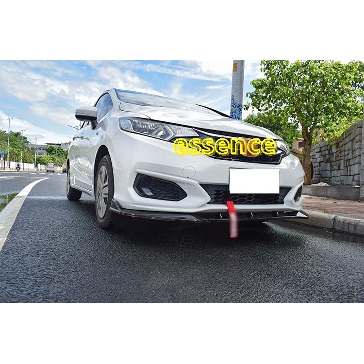 新品 ホンダ フィット 3代目 Gk3 Gk4 Gk5 Gk6 専用 フロント リップ ドレスアップ 艶なしブラック 3pcs Essence オンラインショップ 通販 Yahoo ショッピング
