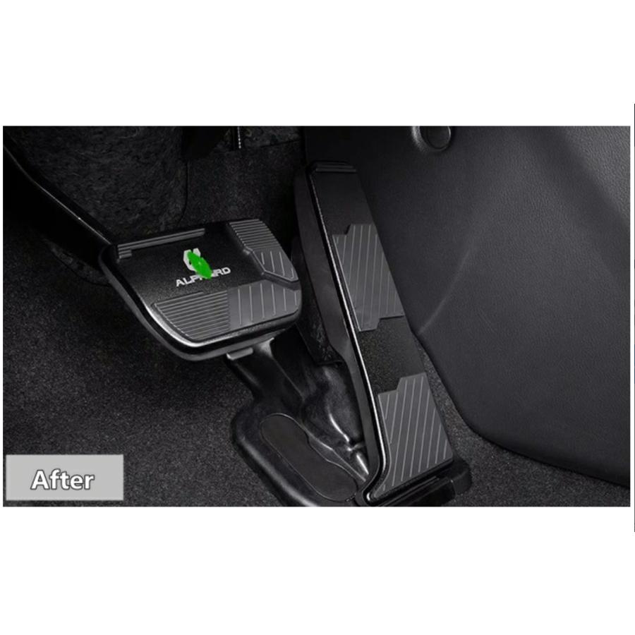 トヨタ・アルファード/ヴェルファイア 40系 用 スポーツ ペダル アクセル/ブレーキ カバー パーツ アルミ合金製 防キズ 防汚れ 滑り止め 2P 2色選択