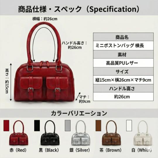 【極希少】70s フランス ヴィンテージ オールレザー ボストンバッグ Y2K ミニボストンバッグ 横長 レディース ショルダーバッグ ダブルポケット