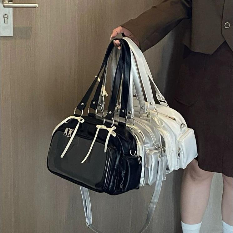 痛バッグ JK制服バッグ スクールバッグ PUレザー 手提 ショルダー