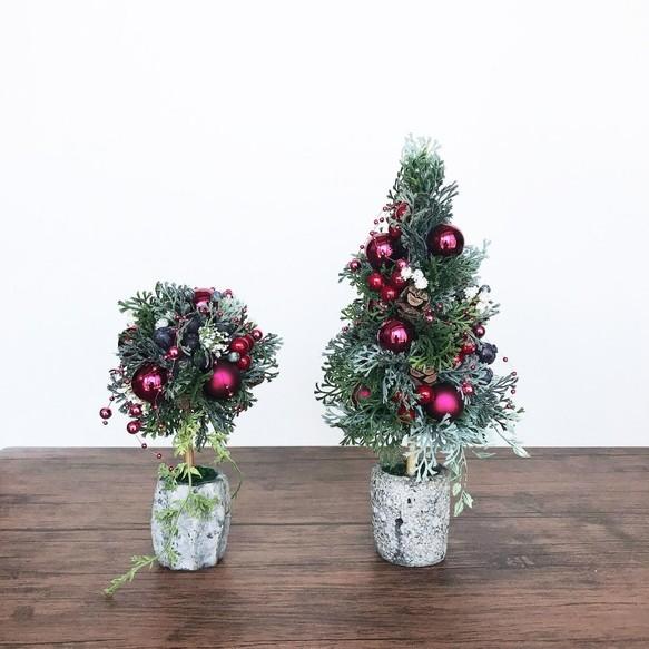 約65cm　クリスマス　トピアリー　クリスマスツリー　フラワー　グリーン　大きい 約65cm クリスマス トピアリー クリスマスツリー フラワー